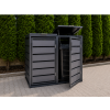 ZABUDOWA ŚMIETNIKOWA 2x120L kolor GRAFIT